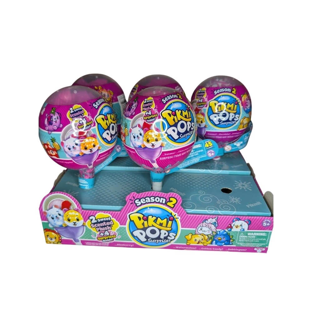 Pikmi Pops Surprise Season 2 Medium Lollipop 2 Scented Plush 5 Pack Moose Toys